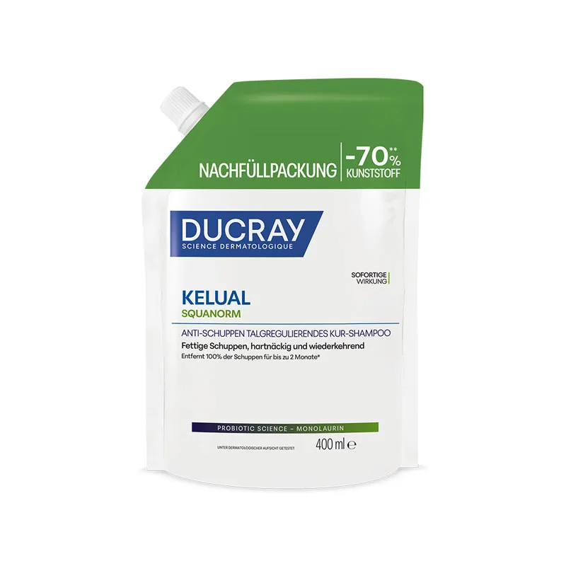 DUCRAY KELUAL SQUANORM ANTI-SCHUPPEN TALGREGULIERENDES KUR-SHAMPOO 400 ml Shampoo