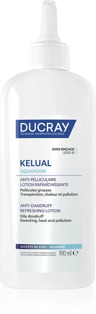 Ducray Kelual Squanorm Fresh Control Lotion liuos hilsettä vastaan 190 ml
