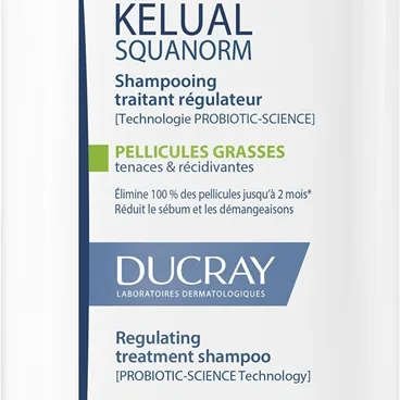 Ducray Kelual Squanorm Regulating Treatment Shampoo Oily Dandruff Schampo För att behandla fett mjäll 200 ml