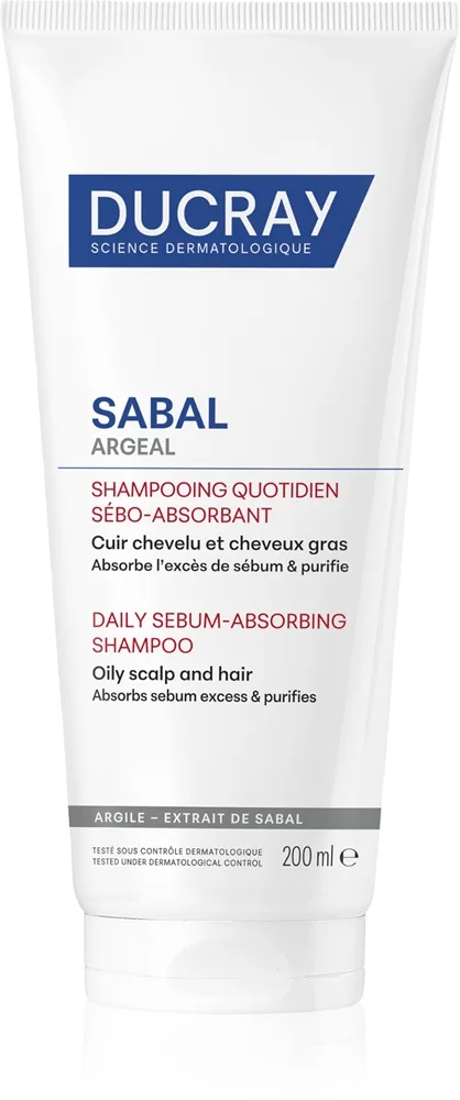 Ducray Sabal Argeal shampoo rasvoittuville hiuksille ja päänahalle 200 ml