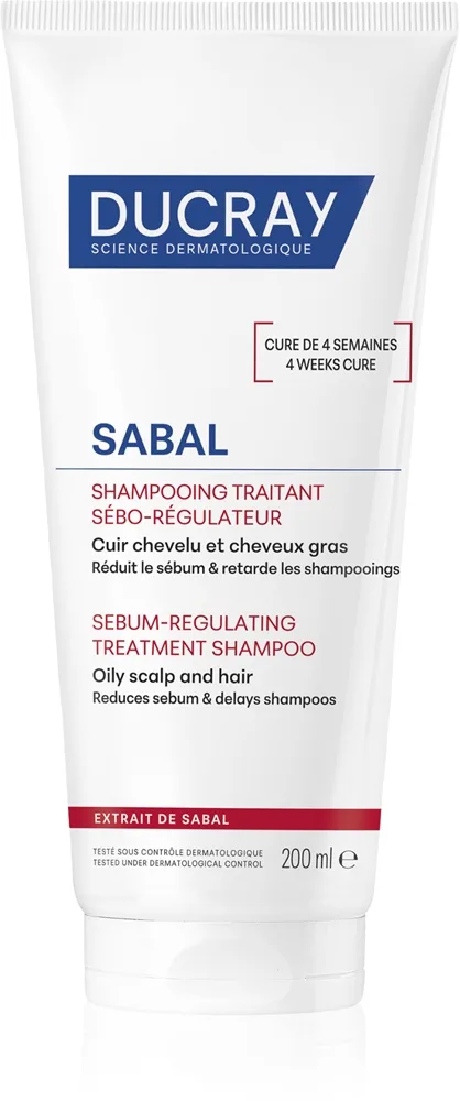 Ducray Sabal Nærende shampoo Til at kontrollere talg 200 ml