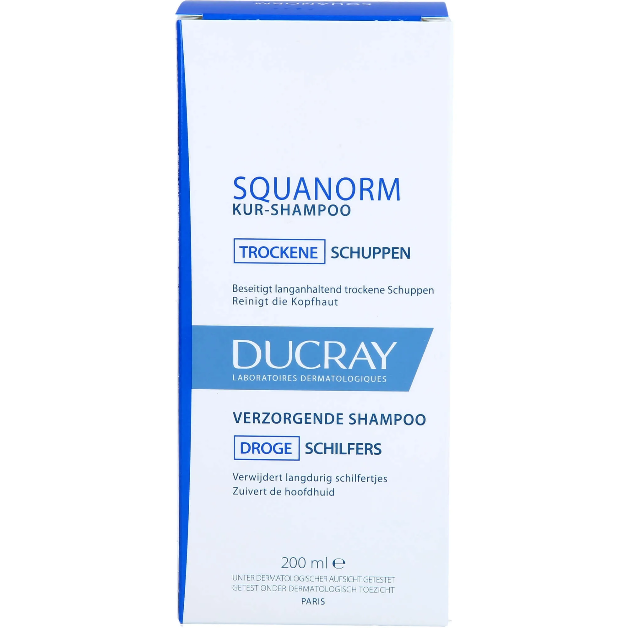DUCRAY SQUANORM TROCKENE SCHUPPEN KUR-SHAMPOO, 200 ml Lösung
