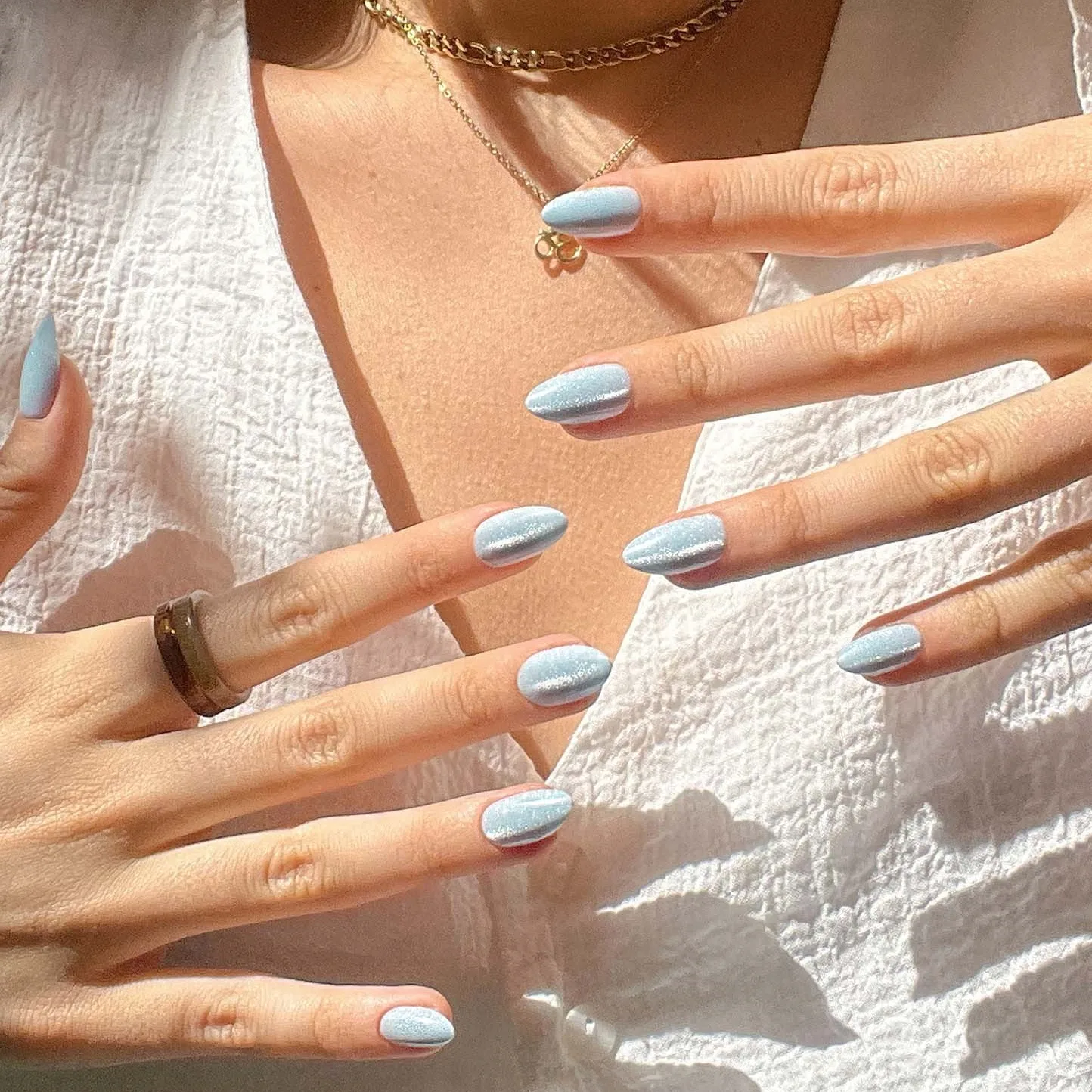 DUFFBEAUTY Instant Pro Press-On Manicure Glacier Blue