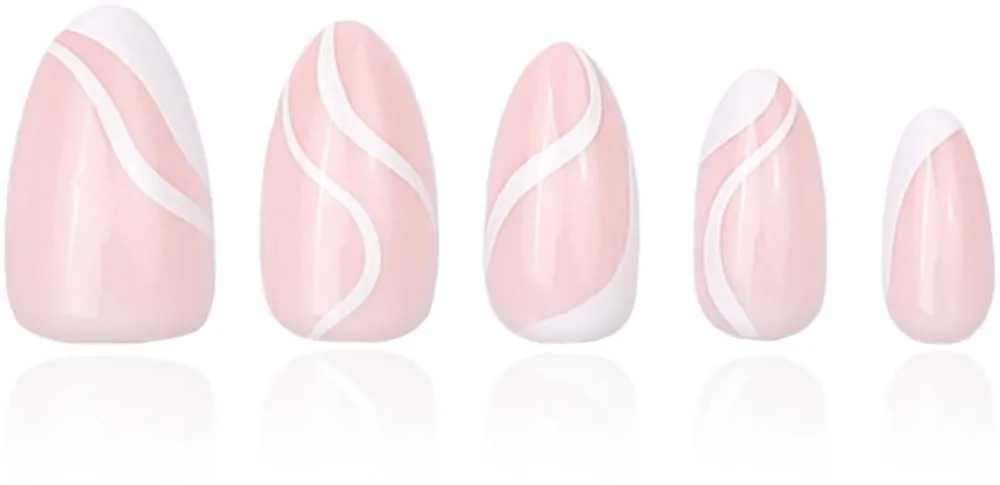 DUFFBEAUTY Instant Pro Press-On Manicure Milky Swirl