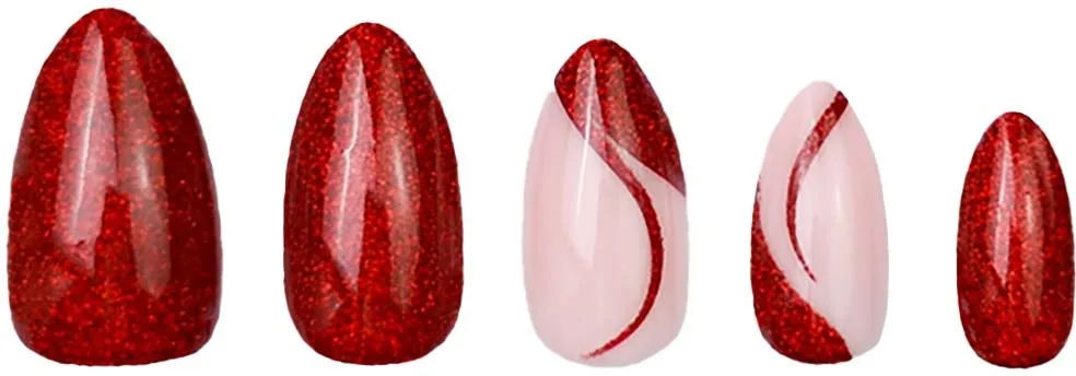DUFFBEAUTY Instant Pro Press-On Manicure Space Cherry