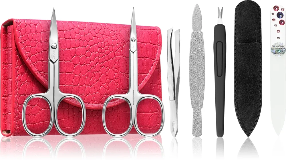 DuKaS Premium Line Solingen 214 Manicure sæt + Sleeve Pink