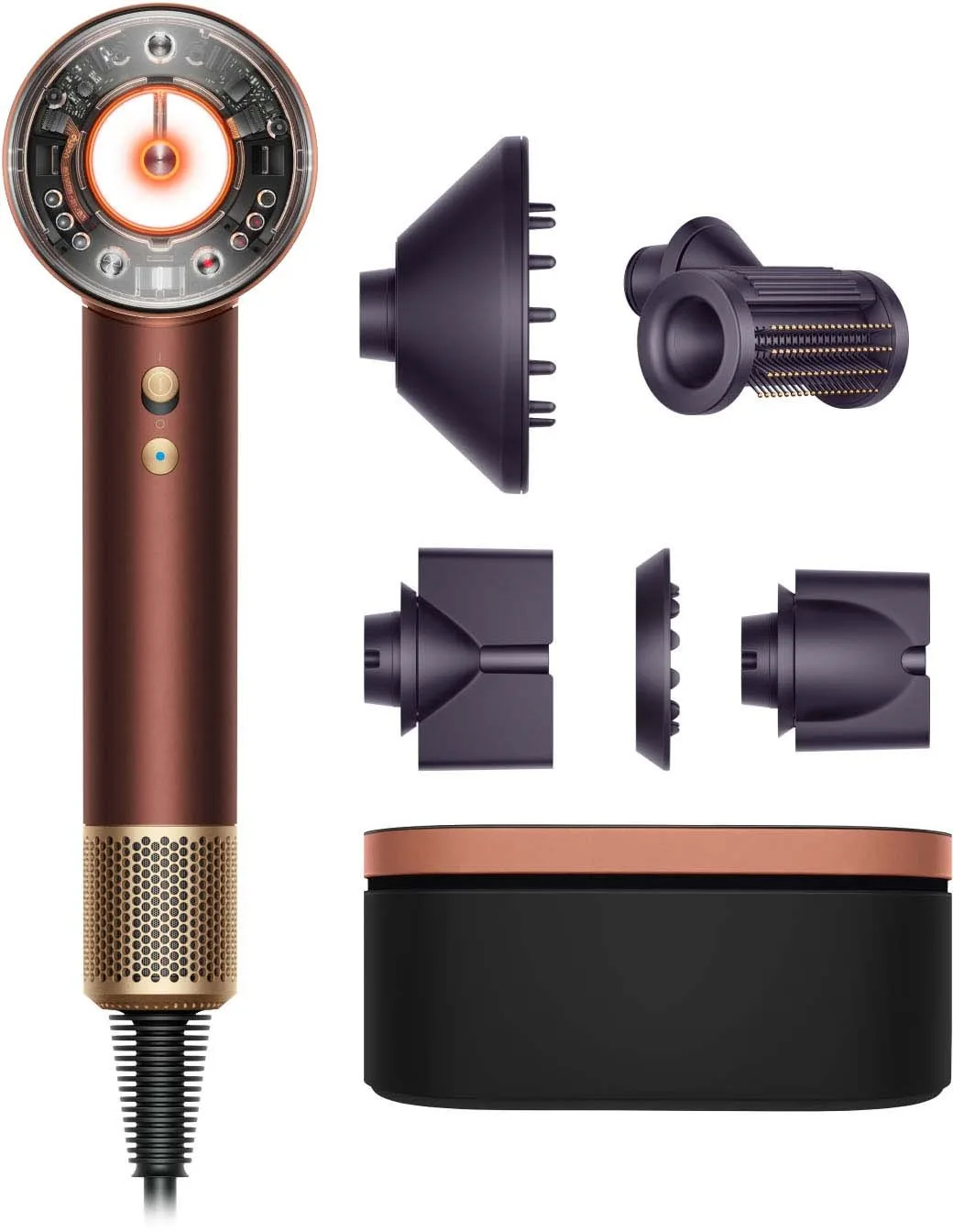 Dyson Tactical Supersonic Nural™ hair dryer Straight+Wavy Plum Copper