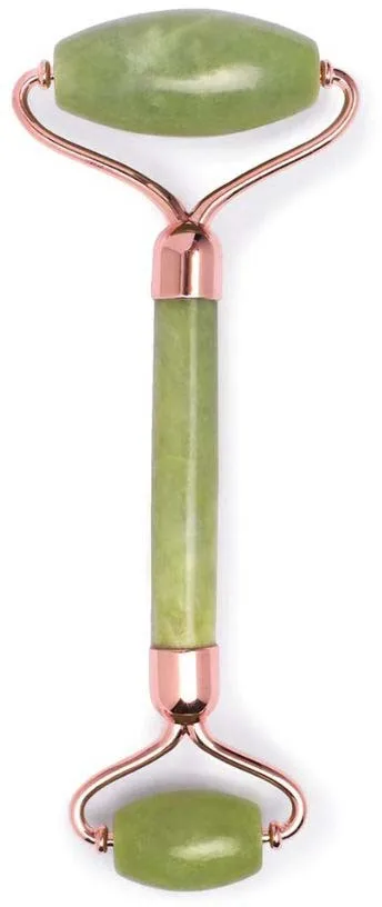 Earth Harbor Island Jade Rose Gold Gemstone Facial Roller