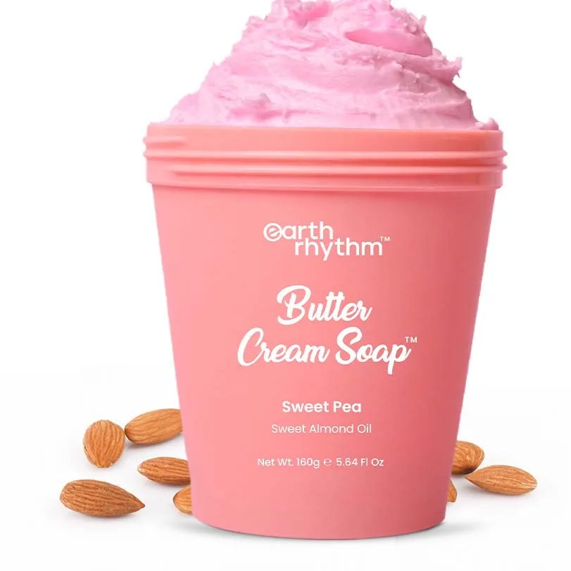 Earth Rhythm Sweet Pea Butter Cream Soap 180 g