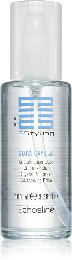 Echosline E-Styling Gloss Crystal kirkastavat nestekiteet pörröisyyden ehkäisyyn 100 ml