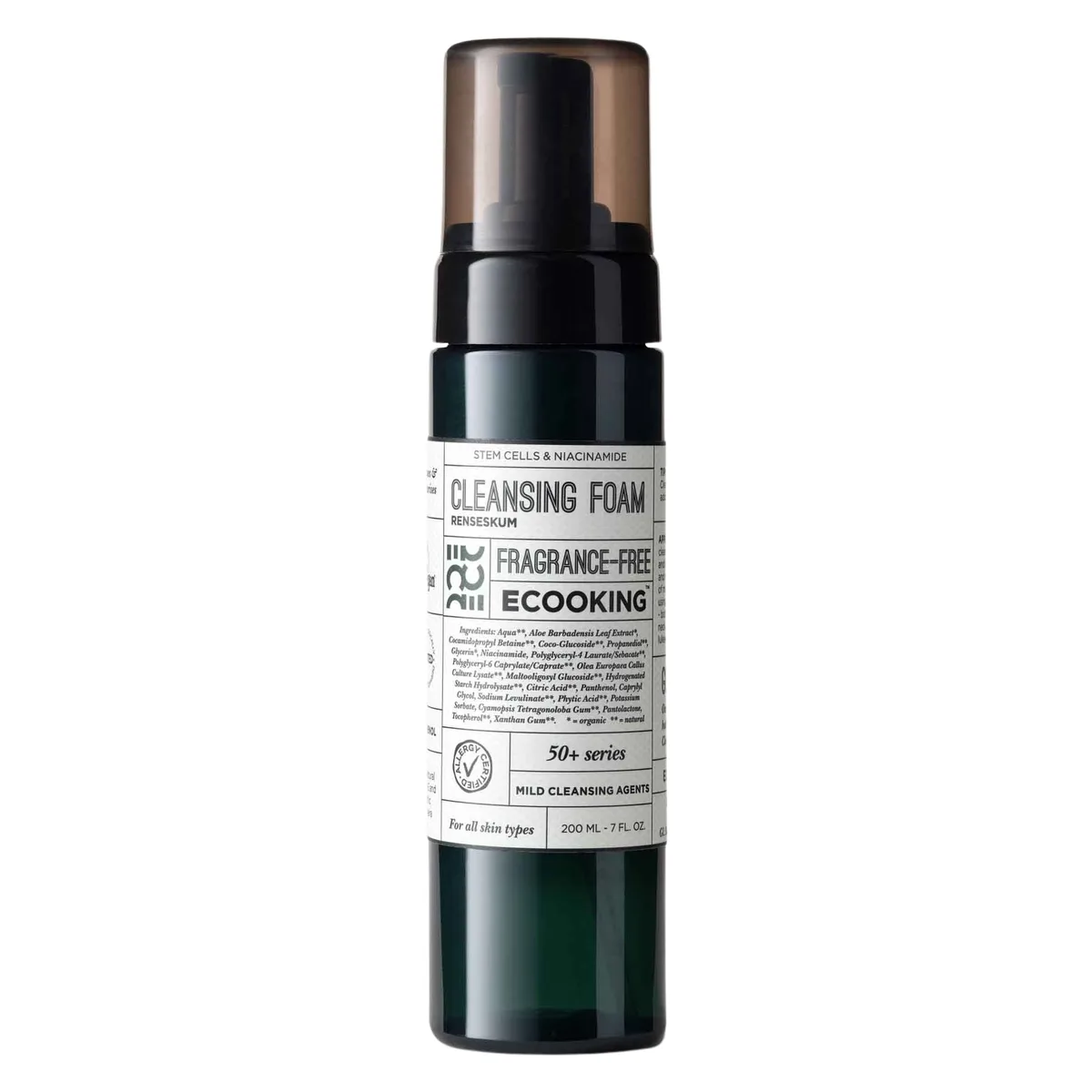 ECOOKING 50+ Cleansing Foam Fragrance Free - Nude - 200 ml