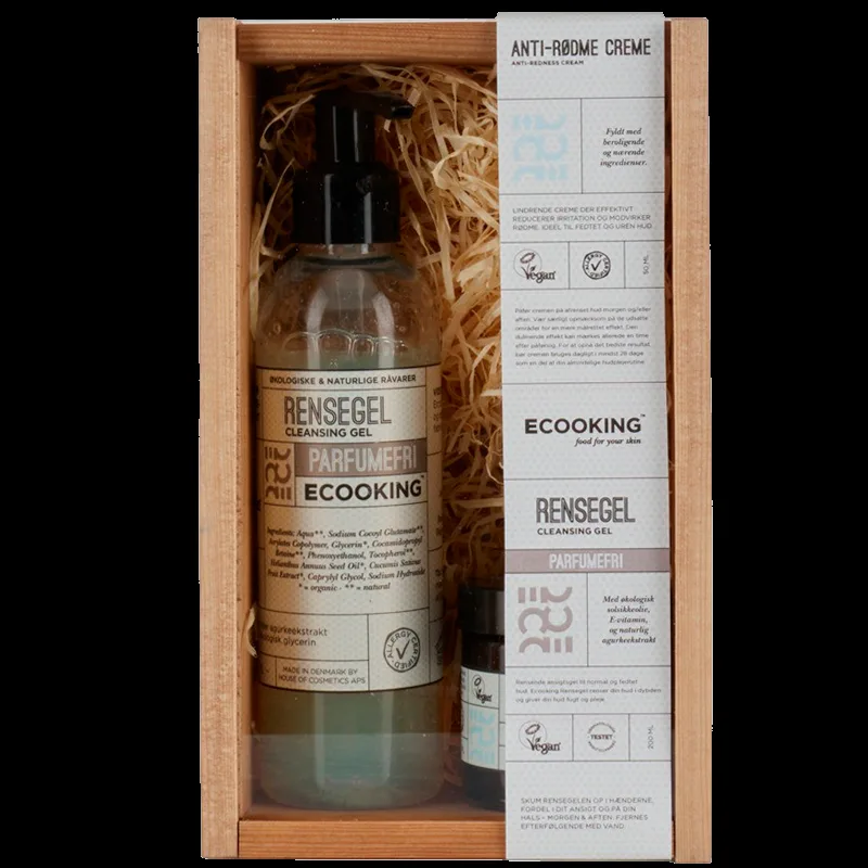 Ecooking Anti-Rødme Og Rensegel Parfumefri Gaveæske