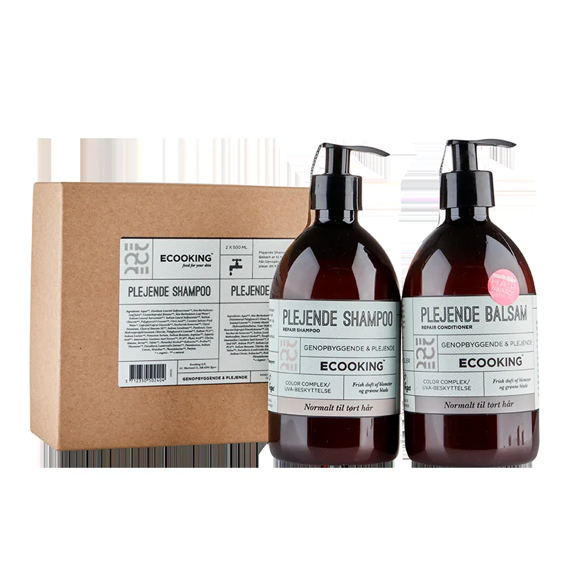 Ecooking Gaveæske Plejende Shampoo & Plejende Balsam (1 sæt)