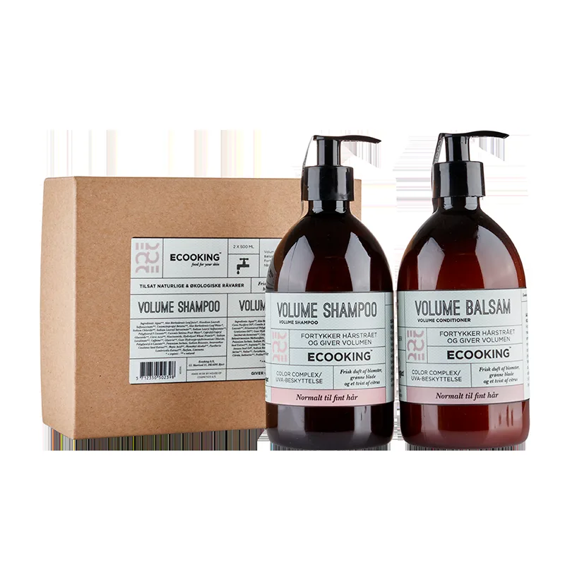 Ecooking Gaveæske Volume Shampoo & Volume Balsam (1 sæt)