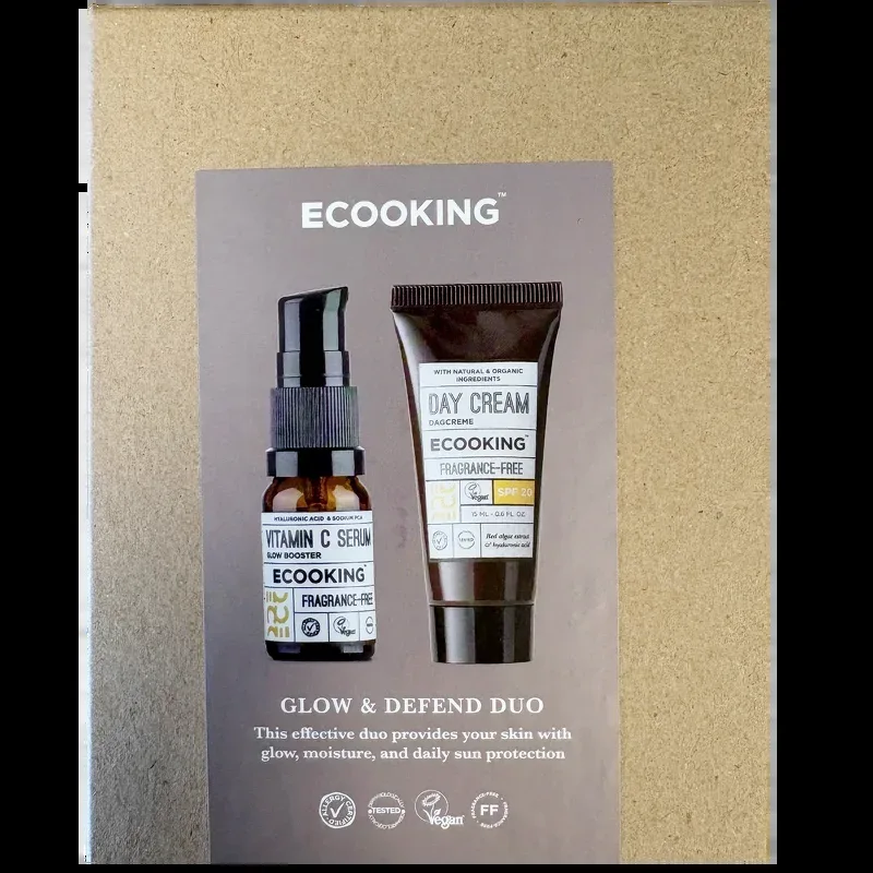 Ecooking Mini Day Cream SPF 20 & mini C-Vitamin Serum Gavesæt