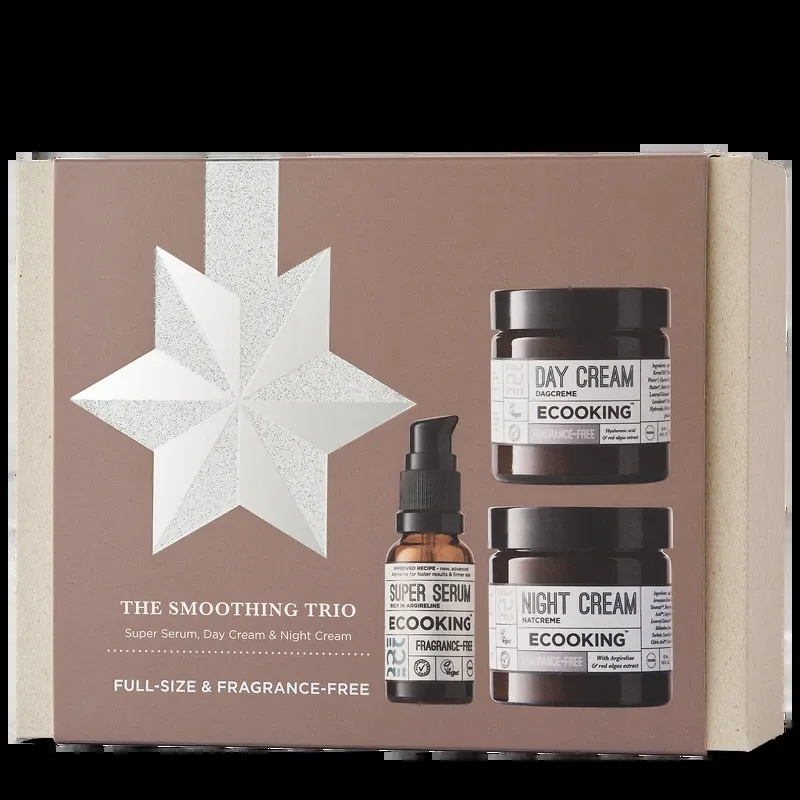 ECOOKING The Smoothing Trio - Day & Night Cream + Serum Set - Fragrance Free - Box 2026 - Nude - ONE SIZE