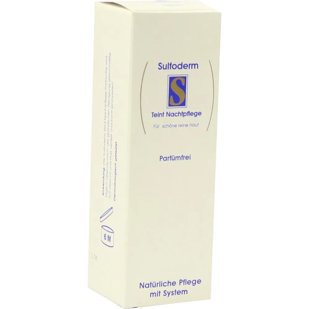 SULFODERM S Teint Nachtpflege parfümfrei 40 ml Creme