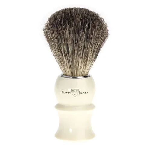 Edwin Jagger Barberkost - Imiteret Elfenben (Pure Badger)