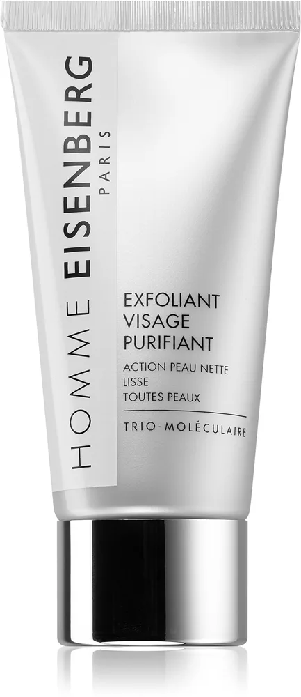 Eisenberg Homme Exfoliant Visage Purifiant puhdistava kuorintageeli sisältää mikrohelmiä 75 ml