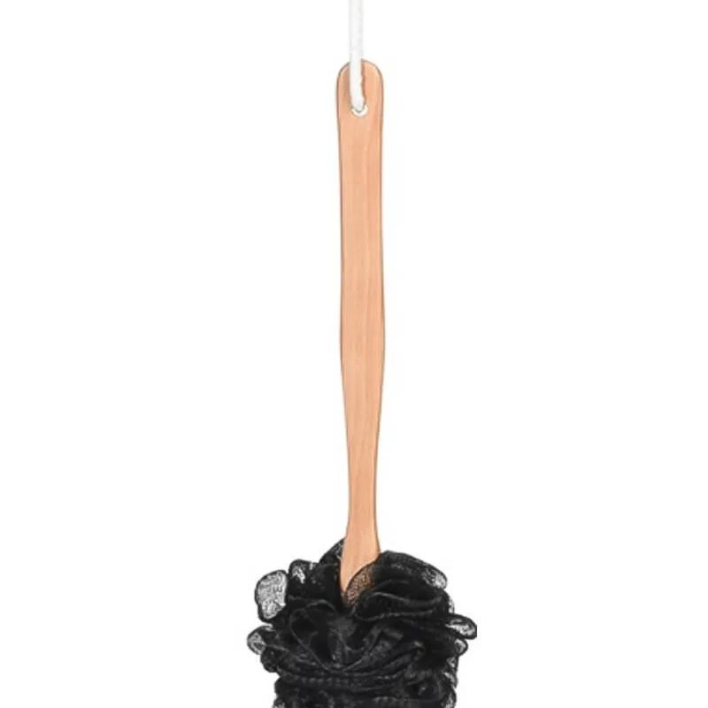 Eleganza Loofah Badborste Svart