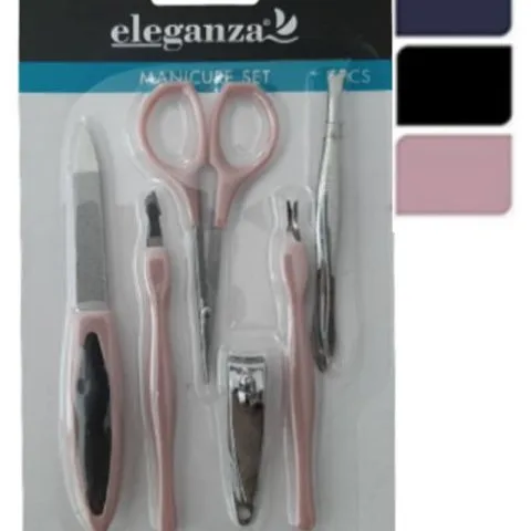 Eleganza Manicure Set Black 6 stk.