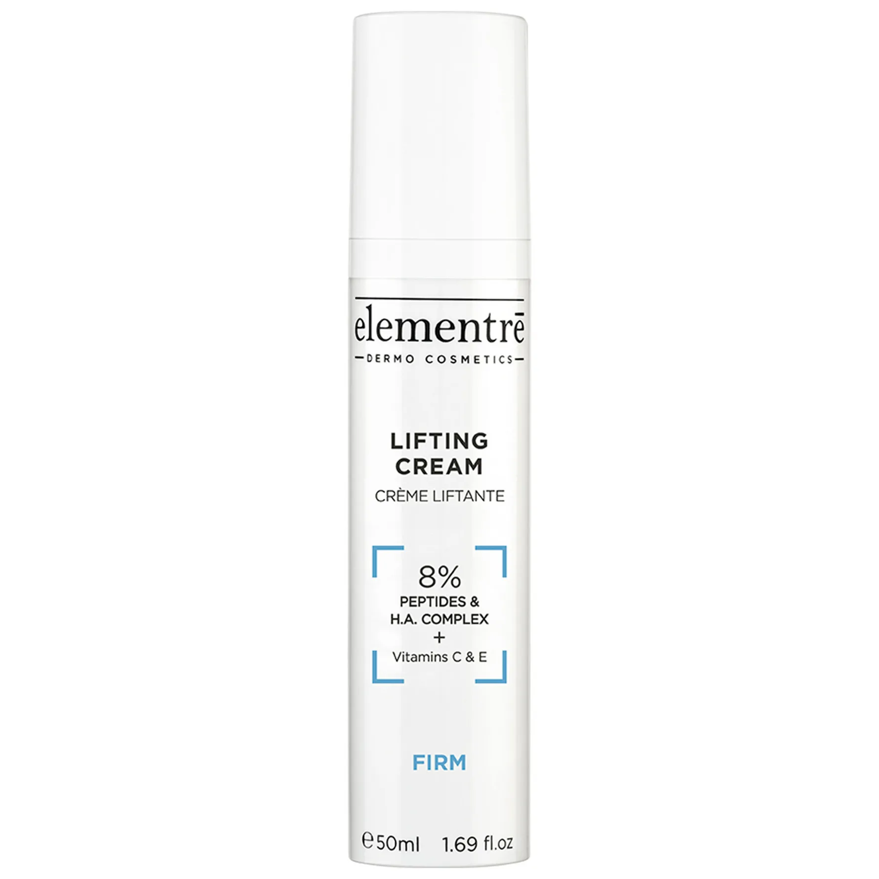 elementrē Lifting Cream 8% Peptides & Hyaluronic Acid 50 ml