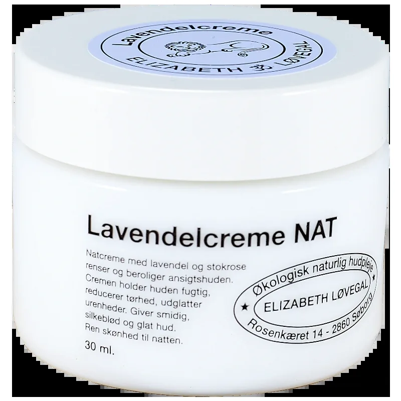 Elizabeth Løvegal Lavendelcreme NAT (30 ml)