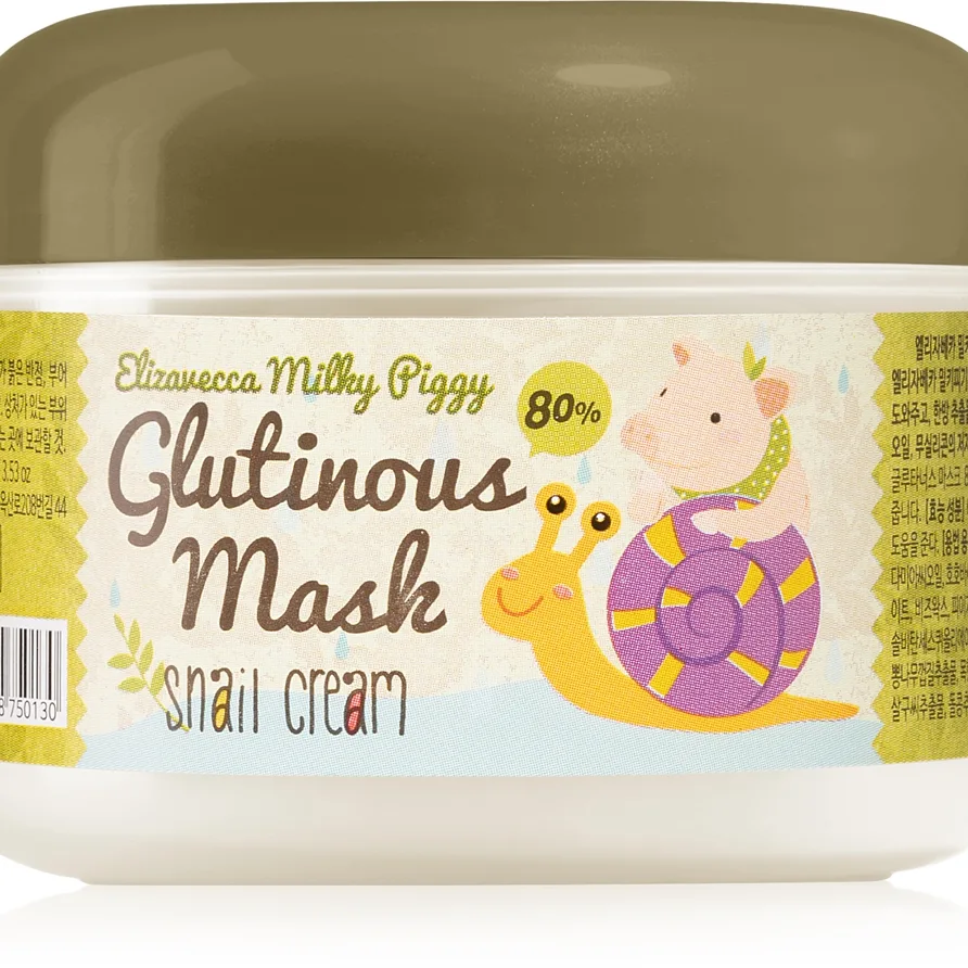 Elizavecca Milky Piggy Glutinous Mask 80% Snail Cream Intensivt fuktgivande och närande mask med snigelextrakt 100 g