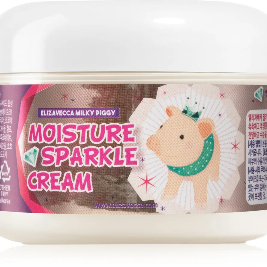 Elizavecca Milky Piggy Moisture Sparkle Cream Lysnende fugtende creme 100 ml