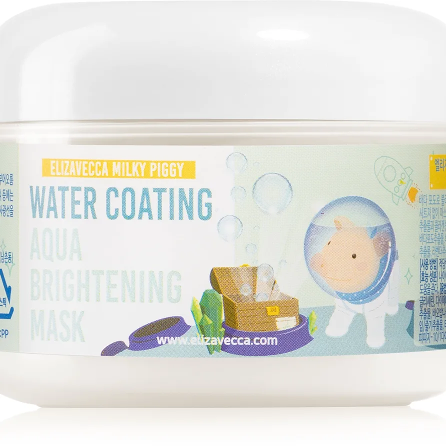 Elizavecca Milky Piggy Water Coating Aqua Brightening Mask Kollagenmask för lyster och återfuktning 100 g