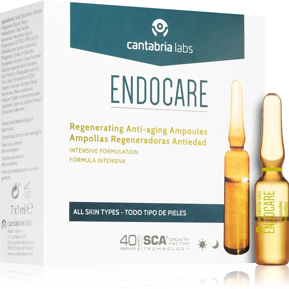 Endocare Tensage Ampul med anti-aldringseffekt 7x1 ml
