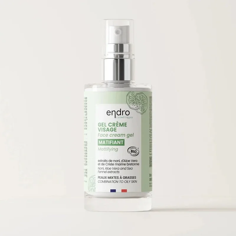 endro cosmètiques - Bio Face Cream Gel - Mattifying
