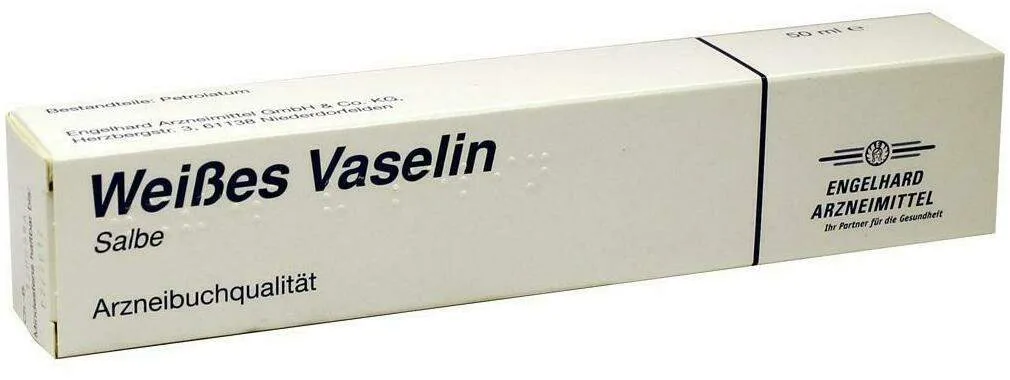 Weißes Vaselin in der Tube 50 ml Salbe - Zur Hautpflege