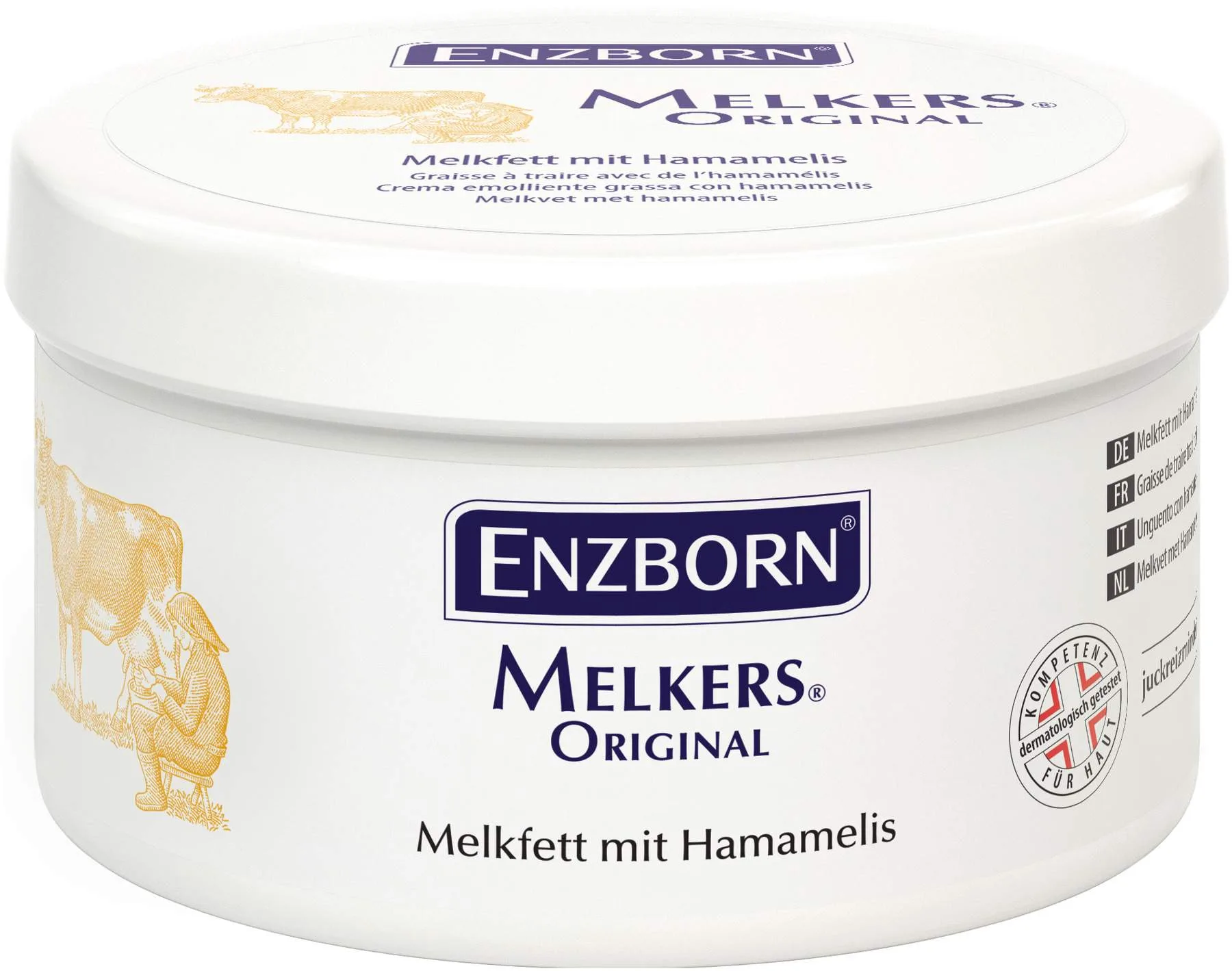 Enzborn MELKERS Original mit Hamamelis 250 ml Fettsalbe - Zur Hautpflege