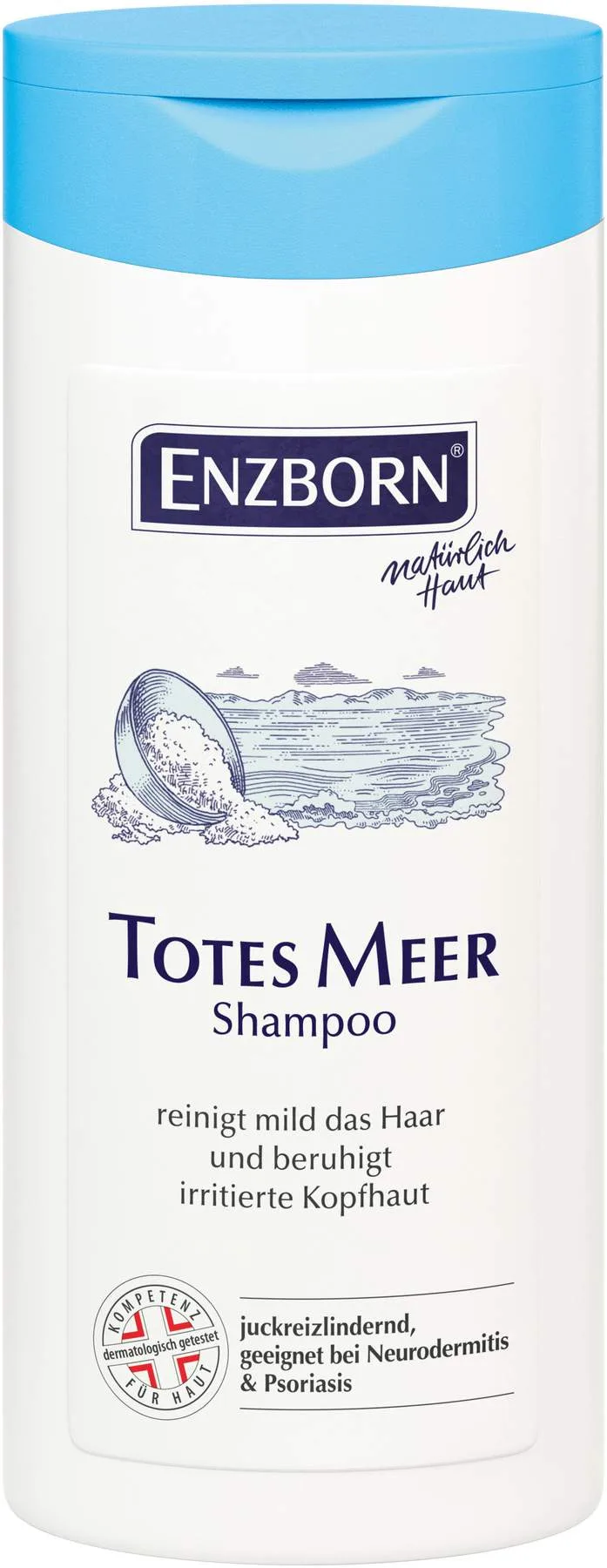 Totes Meer Shampoo Enzborn 200ml - Mit der Kraft des Originalsalzes aus dem jordanischen Toten Meer. ENZBORN® Totes Meer Shampoo reinigt extra mild und