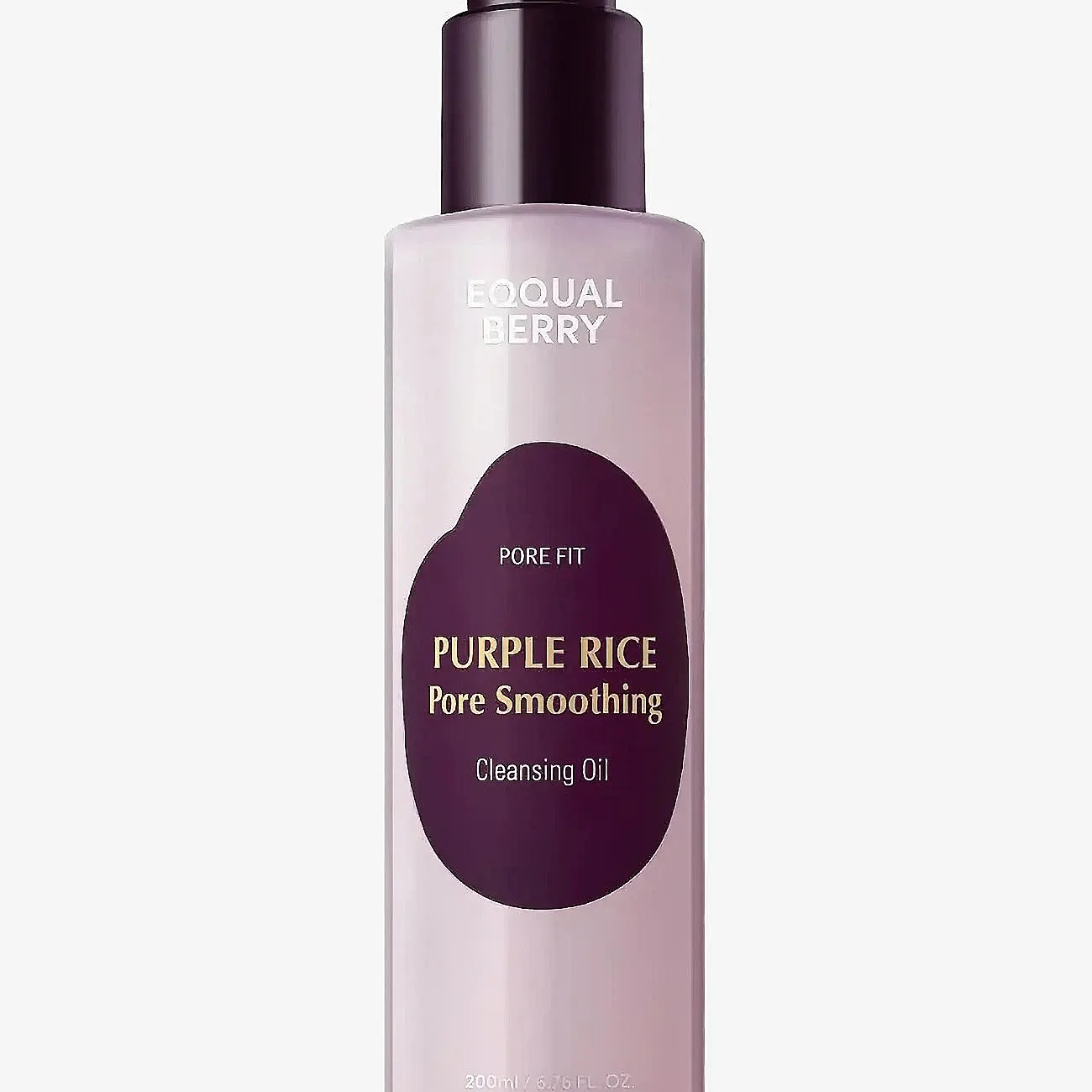 EQQUALBERRY Purple Rice Pore Smoothing Cleansing Oil Dybderensende olie Til fedtet og problematisk hud 200 ml