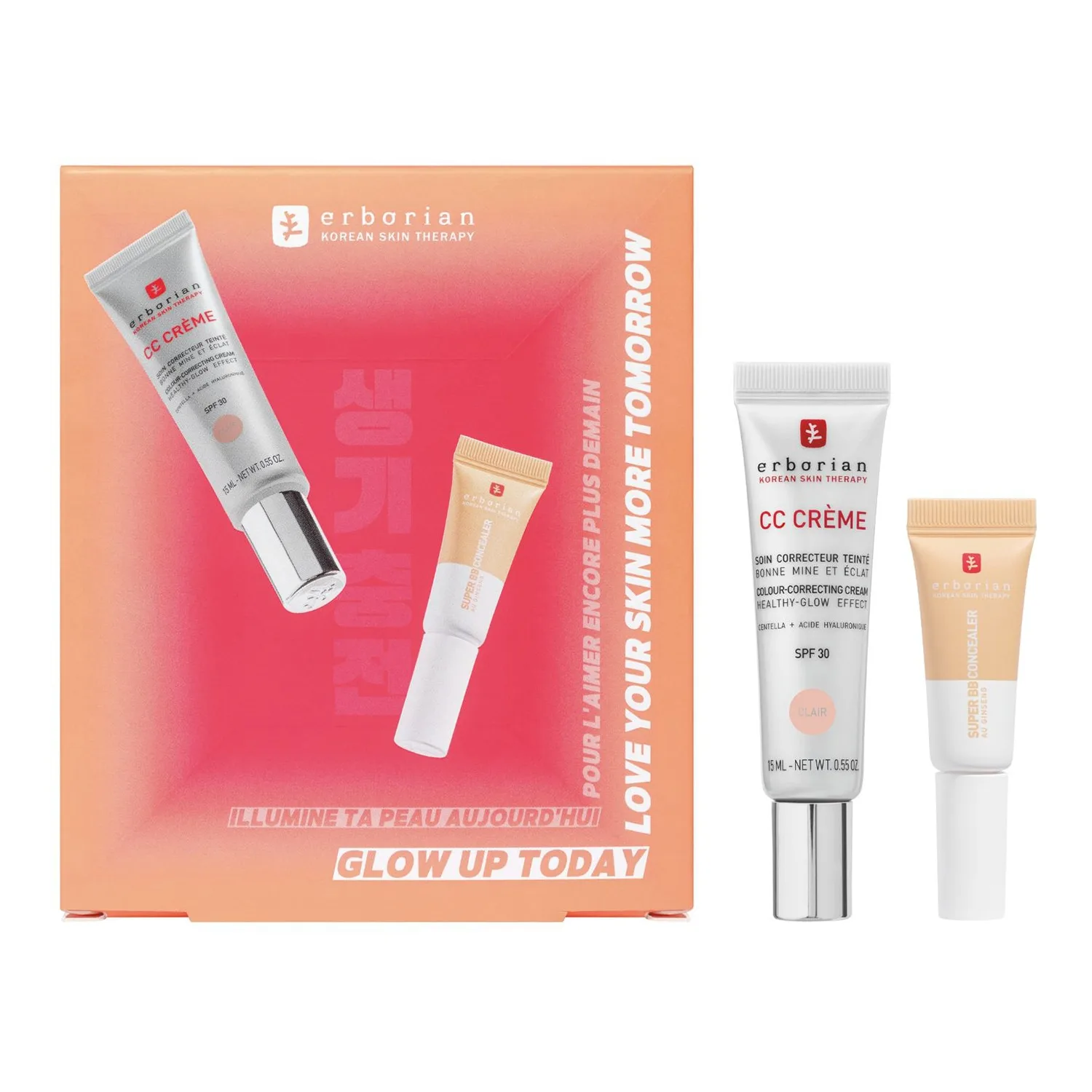 Erborian - Cc Cream X Super Bb Concealer - Ansigtsplejesæt - Set Fdm26 Kit Cc Sbbc Clair - For Women