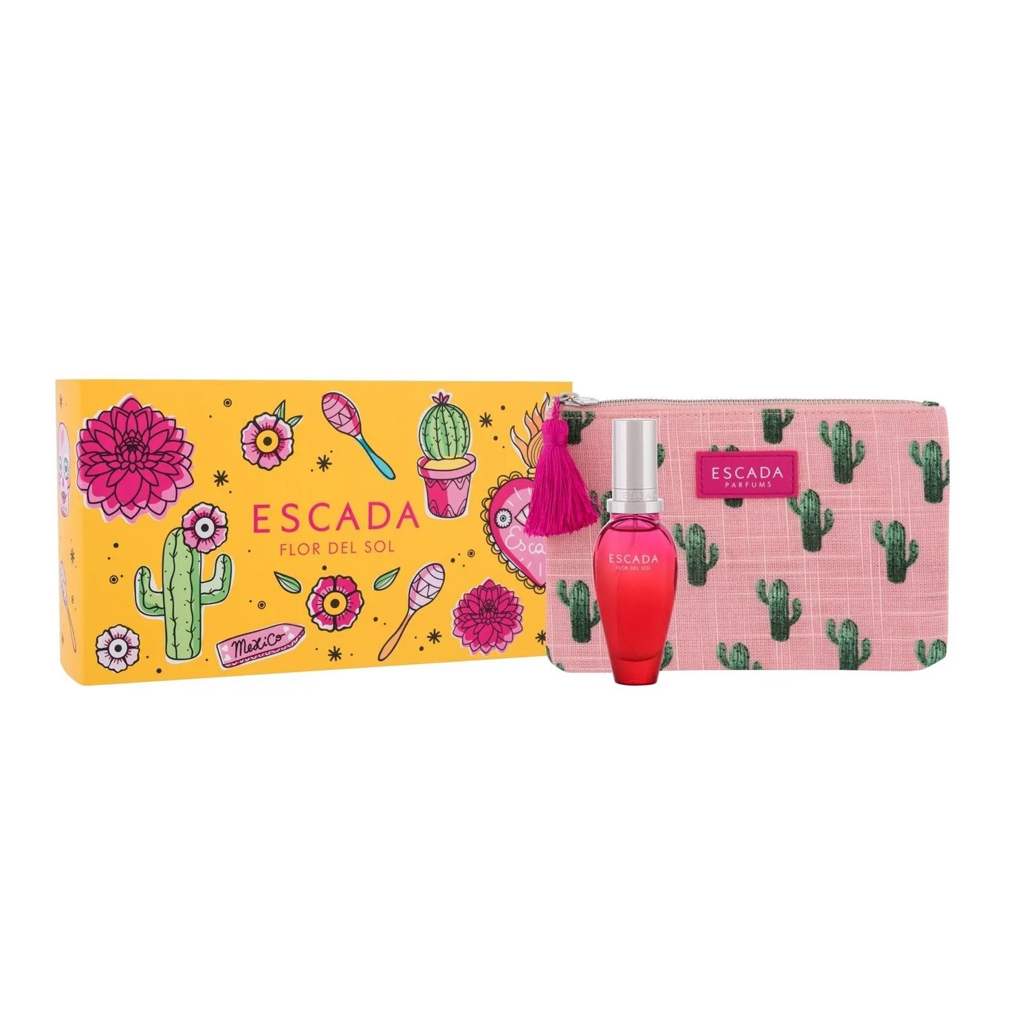 Giftset Escada Flor Del Sol 30ml Edt + Clutch Bag