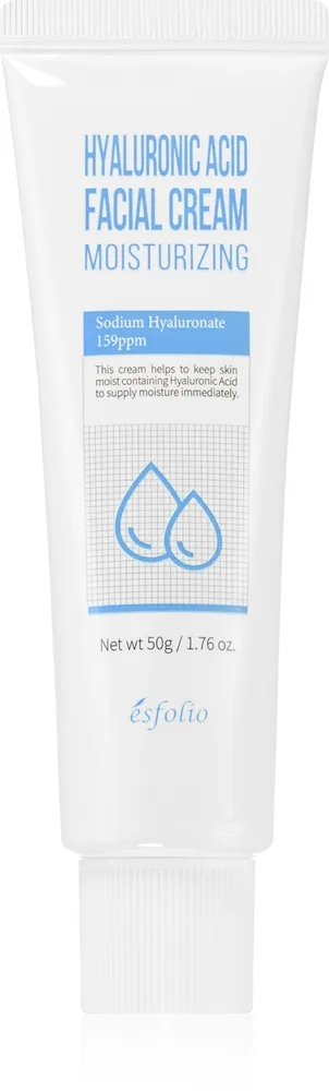 esfolio Hyaluronic Acid Moisturizing Fuktgivande kräm för ansikte med hyaluronsyra 50 ml