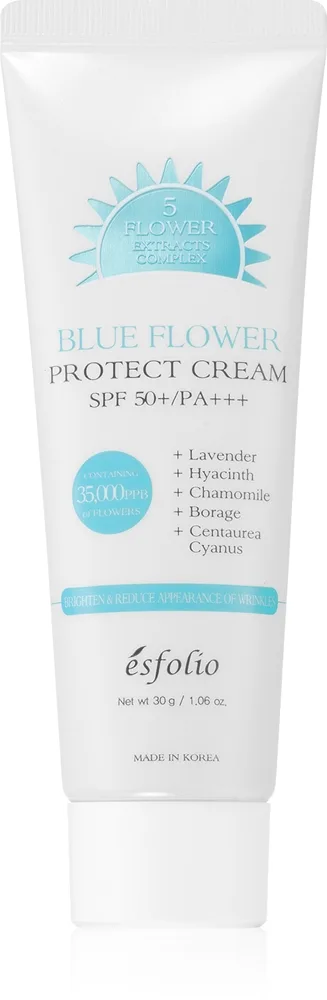 esfolio Protect Cream Blue Flower Återfuktande - skyddande kräm SPF 50+ 30 g