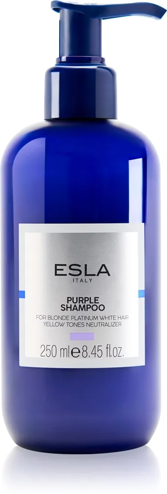 ESLA ITALY Purple Schampo för blont hår för neutralisering av gula toner 250 ml