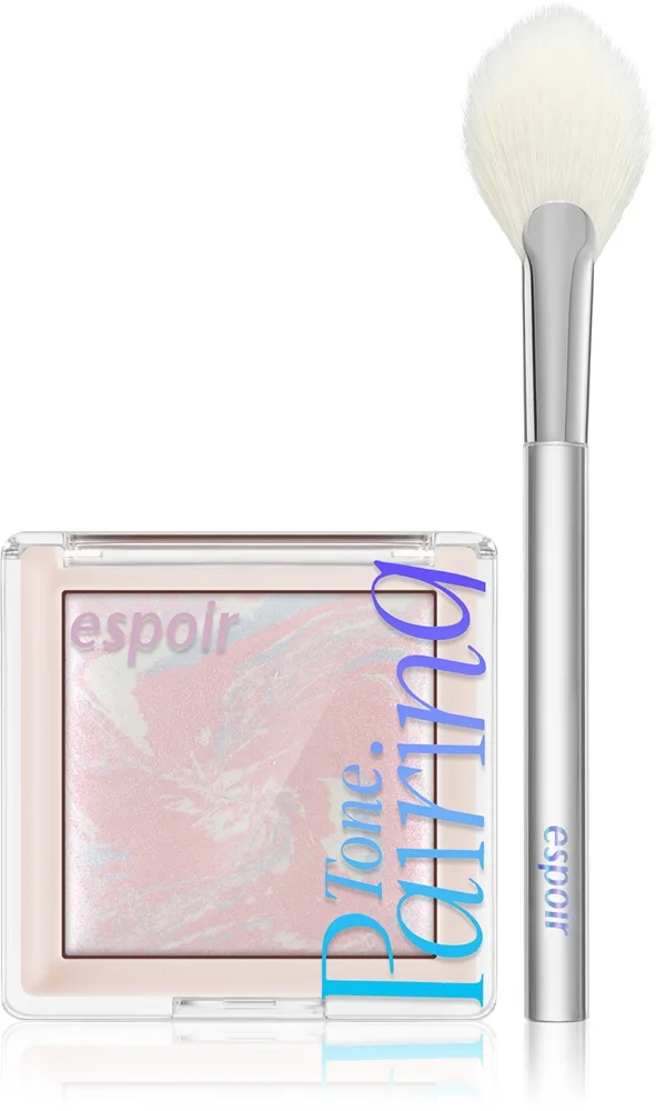 espoir Tone Pairing Highlighter highlighter for ansikt og øyekontur med pensel farge Pink Marine 9,6 g