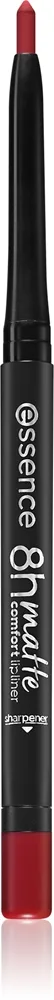 essence 8h Matte Comfort Mat læbeliner med blyantspidser Skygge 07 Classic Red 0,3 g
