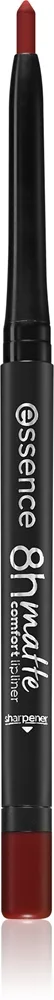 essence 8h Matte Comfort matta-huultenrajauskynä mukana teroitin sävy 08 Dark Berry 0,3 g