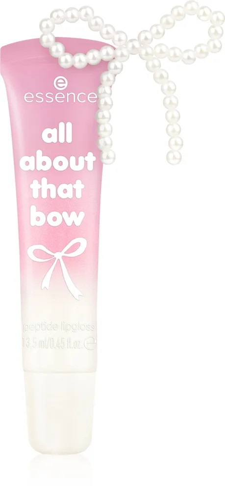 essence All About That Bow Läppglans med peptider Skugga 01 Kiss 'n Bow 13.5 ml