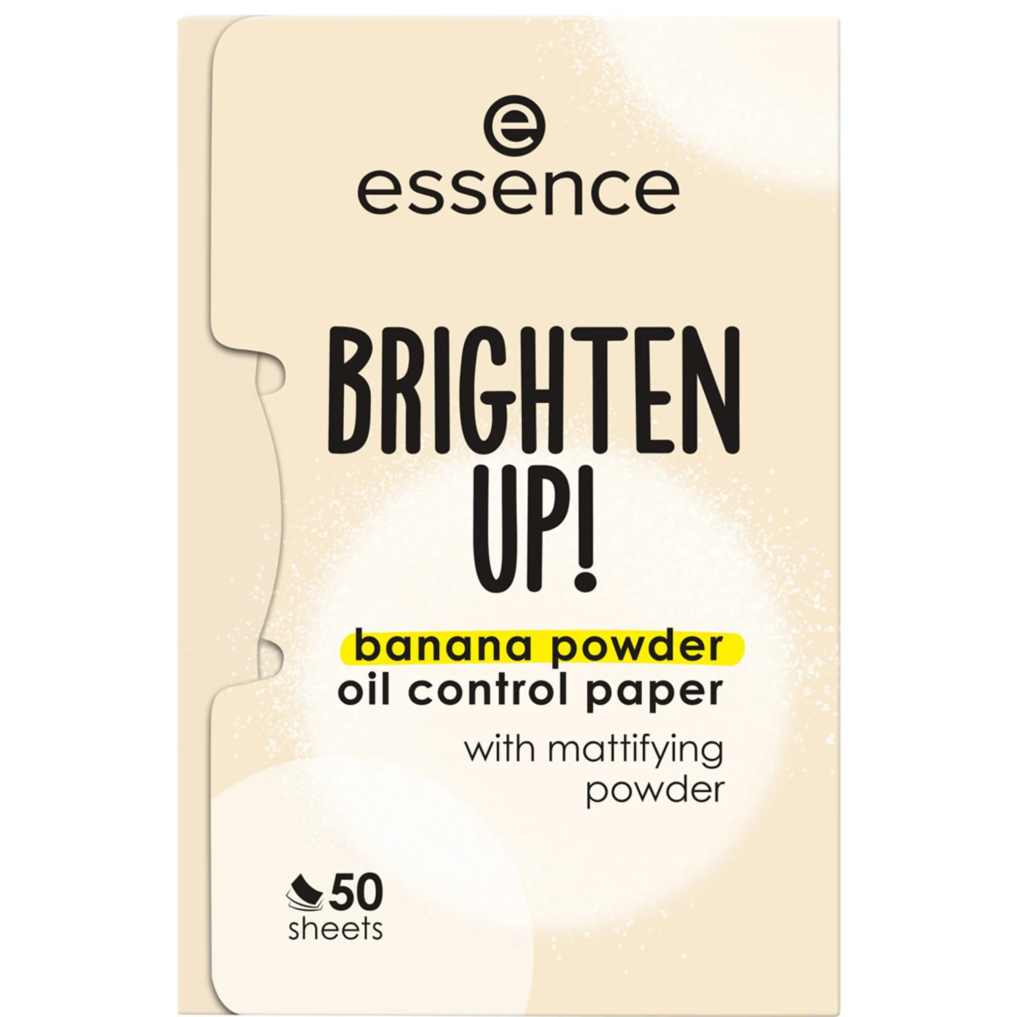 essence BRIGHTEN UP! banana powder oil control paper Duppepapir