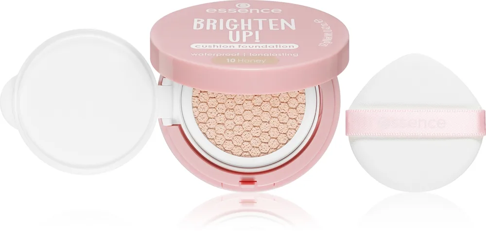 essence BRIGHTEN UP! Cushion Foundation Pude foundation Skygge 10 Honey 12 g