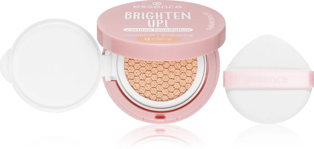 essence BRIGHTEN UP! Cushion Foundation Pude foundation Skygge 12 Creme 12 g
