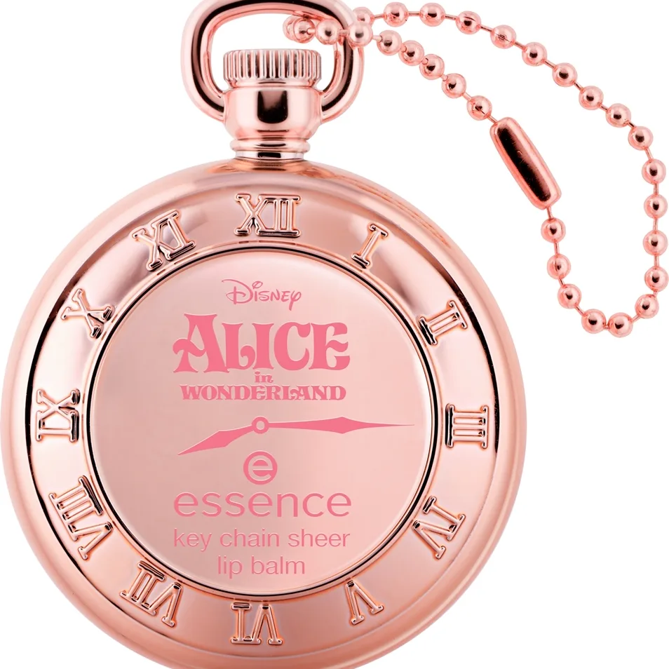 essence Disney Alice in Wonderland kosteuttava huulibalsami sävy 01 Late But Cute 1.35 g
