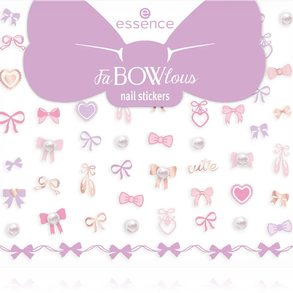 essence FaBOWlous klistermärken för naglar 61 st.